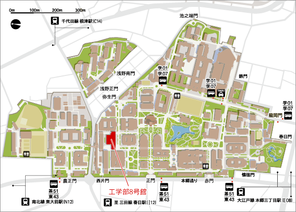 Hongo Campus Map