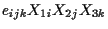 $\displaystyle e_{ijk} X_{1i} X_{2j} X_{3k}$