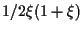 $\displaystyle 1/2 \xi (1 + \xi)$